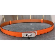 Hermes Width 1.7cm Epsom Calfskin Belt Orange