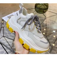 Prada Leather Block Sneakers White 2019