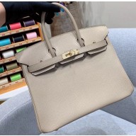 Hermes Birkin 25cm Bag in Original Epsom Leather Pale Gray