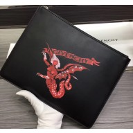 Givenchy Calfskin Large Pouch Clutch Bag 33
