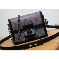 Louis Vuitton Monogram LV Pop Print Mini Dauphine Bag M55454 Blue 2019
