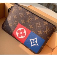 Louis Vuitton Monogram Canvas Pochette Chaine Zipped Pouch MM Bag M67814 2019