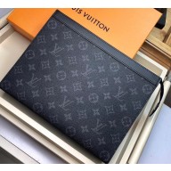 Louis Vuitton Pochette Voyage MM Bag Monogram Eclipse Canvas M61692