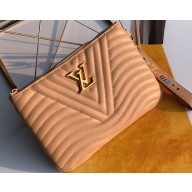 Louis Vuitton New Wave Zip Pochette Bag M68478 Apricot 2019