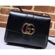 Gucci Leather Arli Medium Shoulder Bag 550126 Black 2019