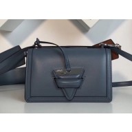 Loewe Boxcalf Barcelona Small Bag Baby Blue with Two Shoulder Strap