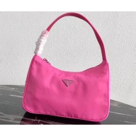 Prada Nylon Hobo Bag MV515 Pink 2019