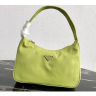 Prada Nylon Hobo Bag MV515 Green 2019