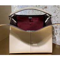 Fendi Leather Peekaboo X-Lite Medium Bag Beige