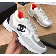Chanel CC Logo Leather Sneakers G34360 25