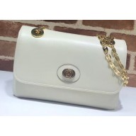 Gucci Interlocking G Small Leather Shoulder Bag 576421 White 2019