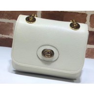 Gucci Interlocking G Mini Leather Shoulder Bag 576423 White 2019