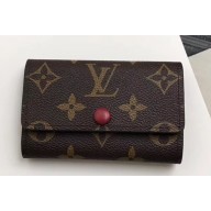 Louis Vuitton 6 Key Holder Monogram Canvas M60701 Fuchsia