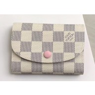 Louis Vuitton Rosalie Coin Purse Damier Azur Canvas N61276