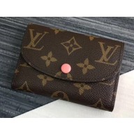 Louis Vuitton Rosalie Coin Purse Monogram Canvas Peach
