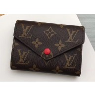 Louis Vuitton Victorine Wallet Monogram Canvas Red