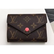 Louis Vuitton Victorine Wallet Monogram Canvas Peach