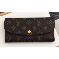 Louis Vuitton Emilie Wallet Monogram Canvas M64301 Safran