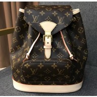 Louis Vuitton Monogram Canvas Backpack Bag with Front Pocket