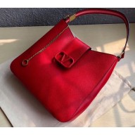 Valentino Grainy Calfskin VSLING Hobo Large Bag 0802 Red 2019