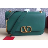 Valentino VLOCK Shoulder Large Bag 0006 Green 2019