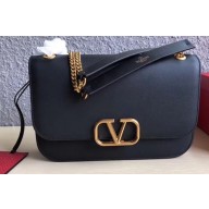 Valentino VLOCK Shoulder Large Bag 0006 Black 2019