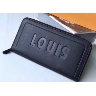 Louis Vuitton Zippy Wallet Logo Black