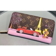 Louis Vuitton Zippy Wallet Monogram Canvas Car Print