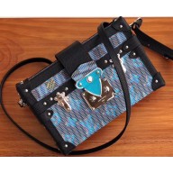 Louis Vuitton Petite Malle Bag Monogram LV Pop Blue M55512 2019