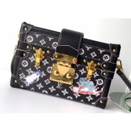 Louis Vuitton Petite Malle Bag Catogram Black 2019