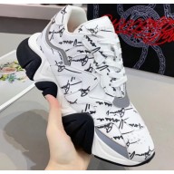 Versace Squalo Women/Men Sneakers White/Graffiti 2019