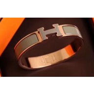 Hermes Clic H Narrow Bracelet Gray/Pink Gold