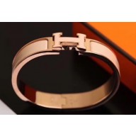 Hermes Clic H Narrow Bracelet Nude/Pink Gold