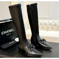Chanel High Boots Stretch Lambskin & Lambskin black G45911 1105-2024