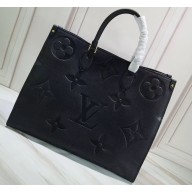 Louis Vuitton Monogram Empreinte Onthego Tote Bag Black 2019