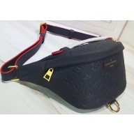 Louis Vuitton Monogram Empreinte Embossed Bumbag Bag Navy Blue 2019