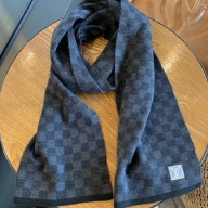 Louis Vuitton Petit Damier Scarf 180x40cm M70028 Black 2019