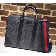Gucci GG Supreme Business Briefcase Bag 474135 Black