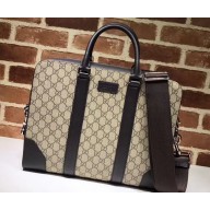 Gucci GG Supreme Business Briefcase Bag 474135 Beige