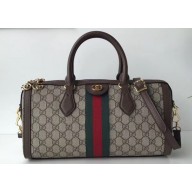 Gucci Web Ophidia GG Top Handle Medium Bag 524532 Coffee
