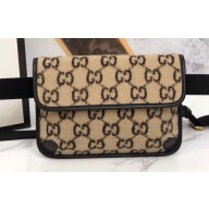 Gucci GG Wool Belt Bag 598181 Beige 2019