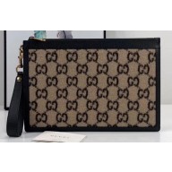 Gucci GG Wool Pouch Clutch Bag 597627 Beige 2019
