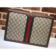 Gucci Web Ophidia GG Portfolio Clutch Bag 523359