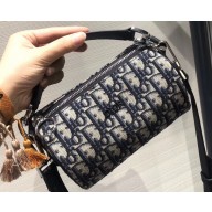 Dior Roller Messenger Bag in Oblique Canvas Blue 2019