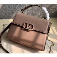 Valentino VSLING Grainy Calfskin Handbag Nude 2019