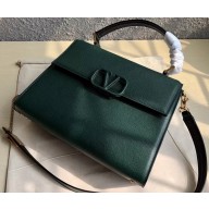 Valentino VSLING Grainy Calfskin Handbag Green 2019