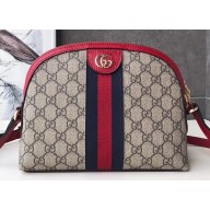 Gucci Web Ophidia GG Canvas Small Shoulder Bag 499621 Red