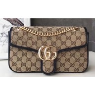 Gucci GG Marmont Small Matelassé Shoulder Bag 443497 Diagonal GG Canvas