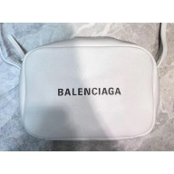 Balenciaga Calfskin Everyday Camera S Bag White