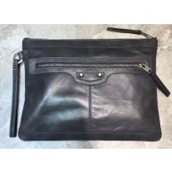 Balenciaga Classic City Pouch Clutch Bag Dark Gray